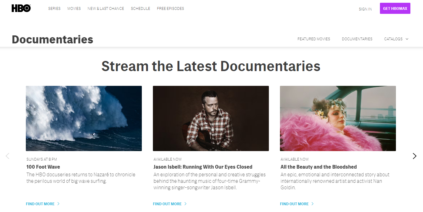  Screenshot from  hbo.com/documentaries  